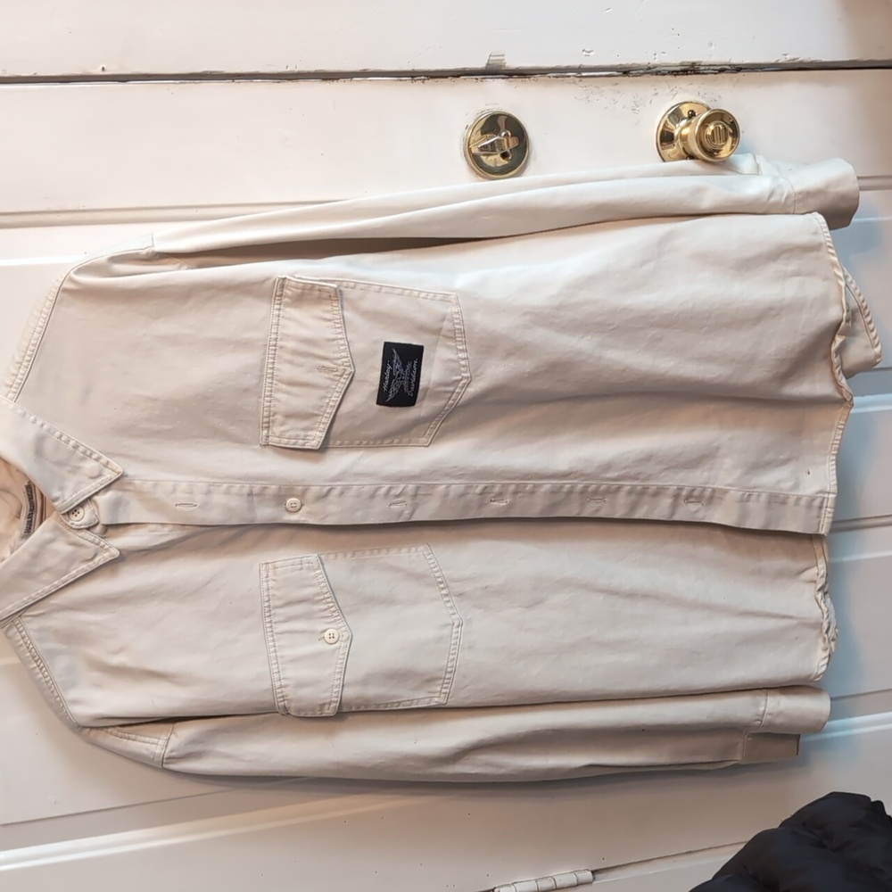 Harley Davidson Button Down Heavy Material Lightl… - image 1